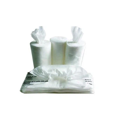 ZP50 Plain Non woven Polishing cloth center, rulo va ochilgan ro'molcha torting